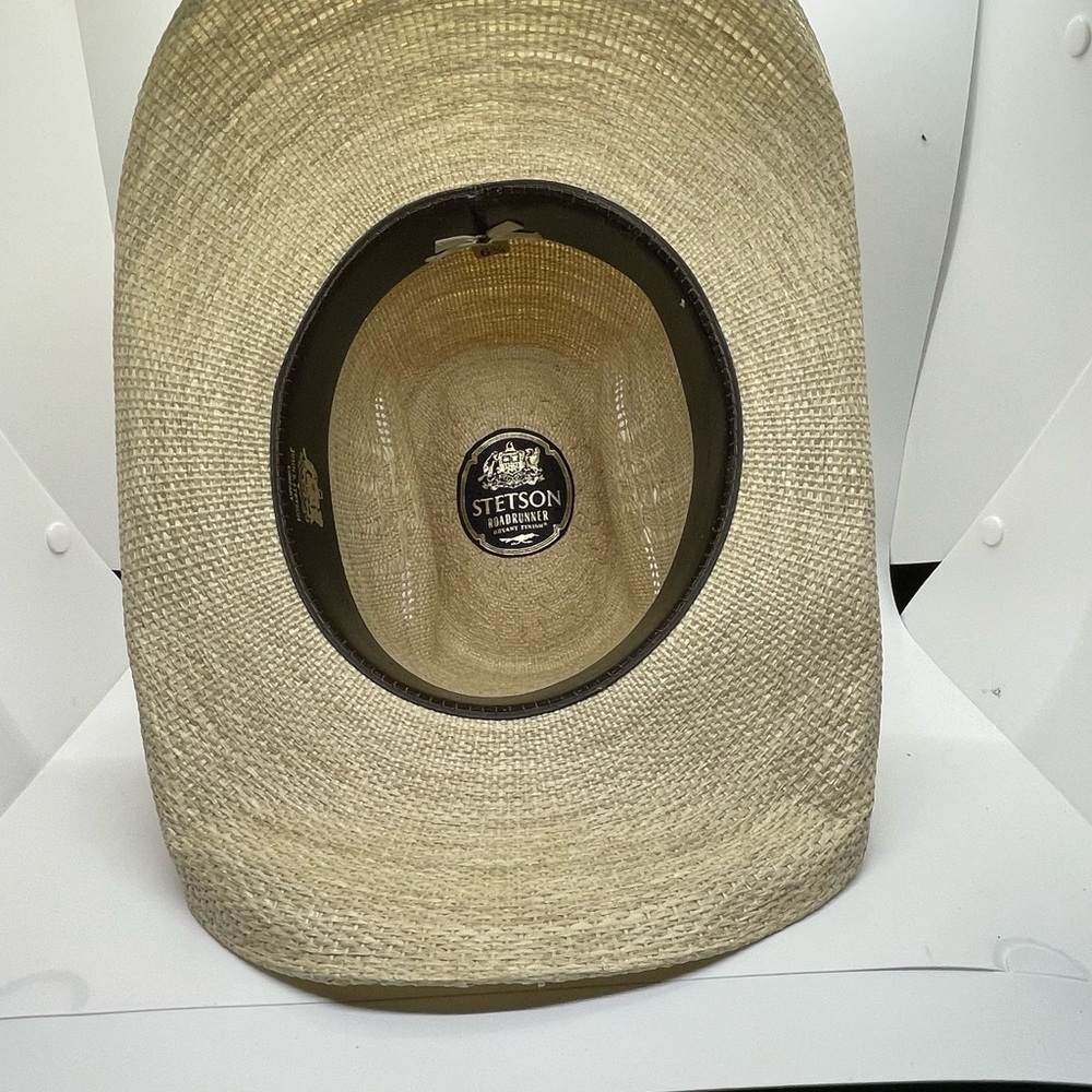 Unisex Stetson Vintage Roadrunner Straw Hat size 6 3/4‌‌ - Picture 10 of 11